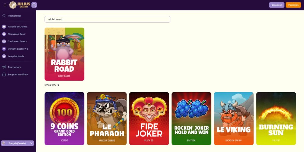 rabbit road julius casino