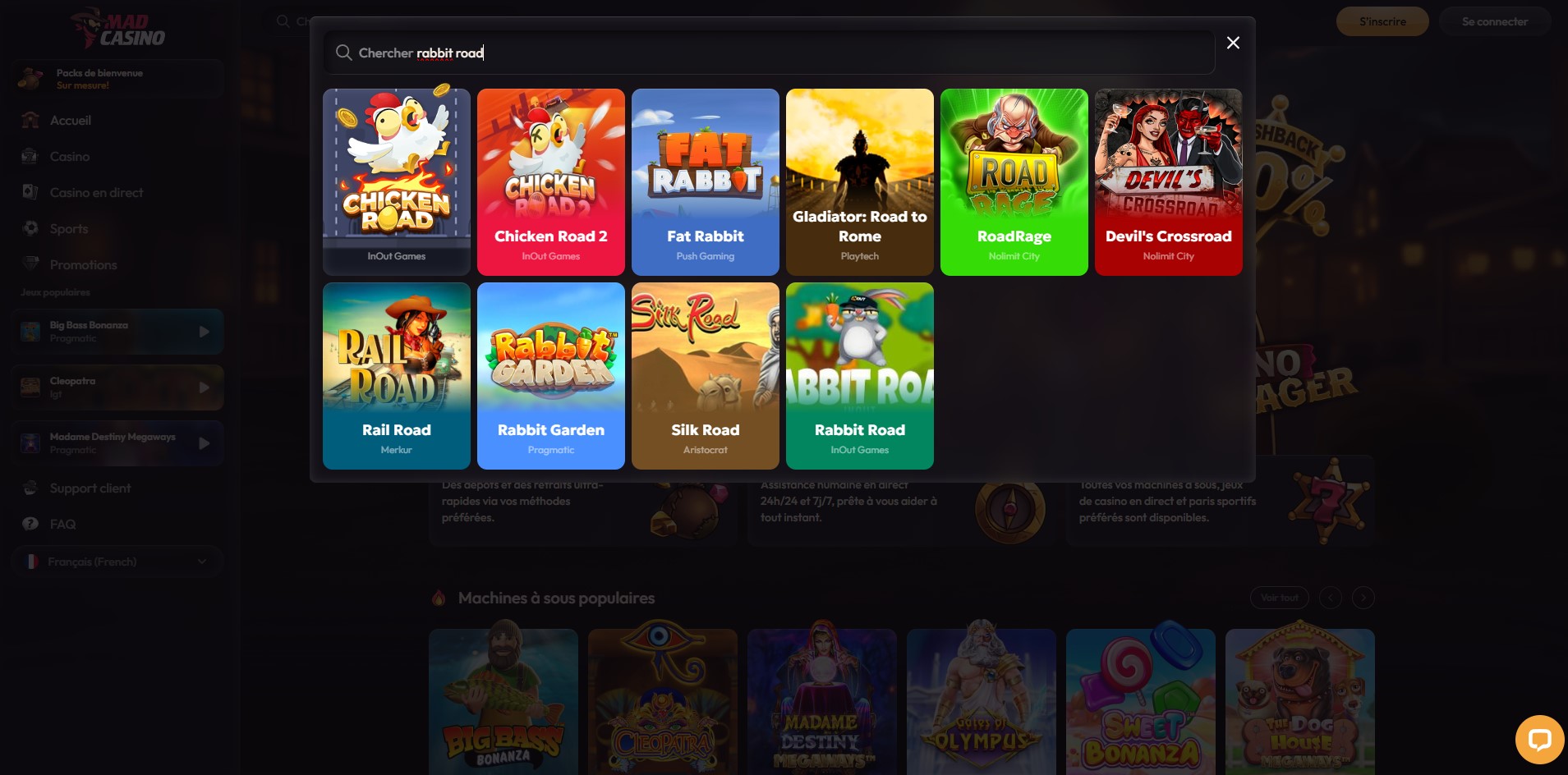 rabbit road madcasino